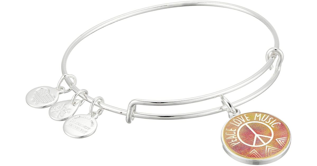Lyst Alex And Ani Words Are Ful Seaside Peace Love Music Lyst Alex And Ani Words Are Ful Seaside Peace Love Music Bangle Bracelet In Metallic