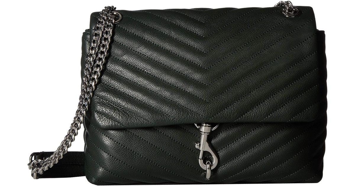Lyst Rebecca Minkoff E Flap Shoulder Bag Grey Handbags In Black