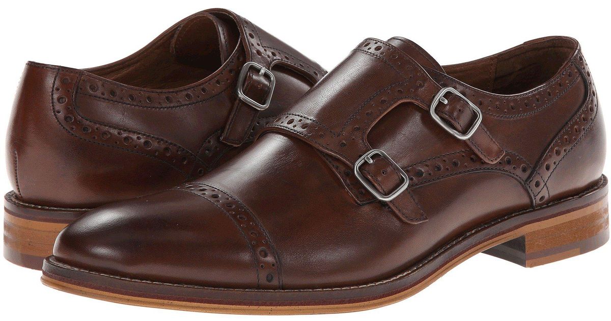 Lyst Johnston Murphy Conard Causal Dress Double Monk Strap Lyst Johnston Murphy Conard Causal Dress Double Monk Strap Mahogany Italian Calfskin Men S Shoes In Brown For