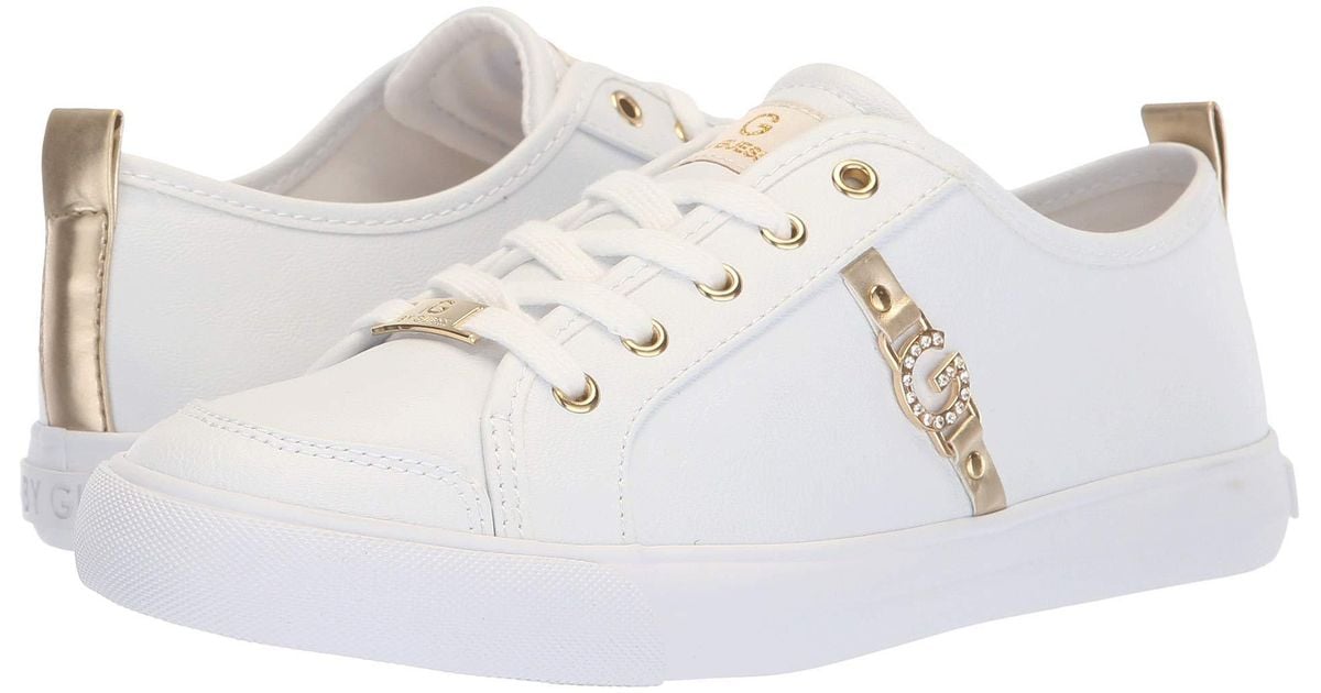 G by Guess Banx2 (white/gold/gold) Women's Shoes Lyst