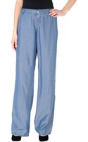 Tibi Low-rise Chambray Wide-leg Jeans in Blue (indigo) | Lyst