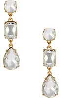 Kate Spade Shaken and Stirred Graduated Linear Earring in Gold (Clear ...