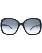 Jimmy Choo Plastic Metal Catseye Sunglasses in Black | Lyst