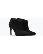 Zara Studded Mid Heel Ankle Boots in Black | Lyst