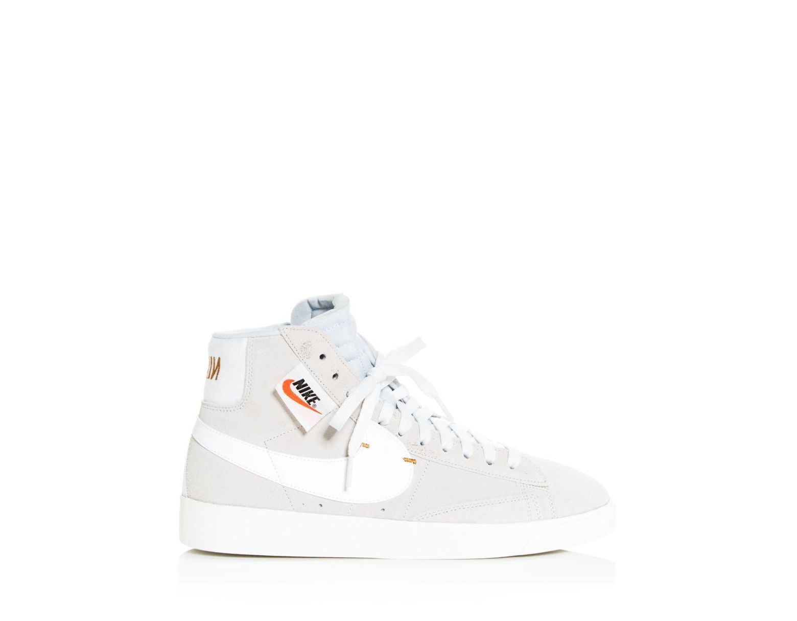White Women's Blazer Rebel Mid - Top Sneakers White Women's Blazer Rebel Mid - Top Sneakers