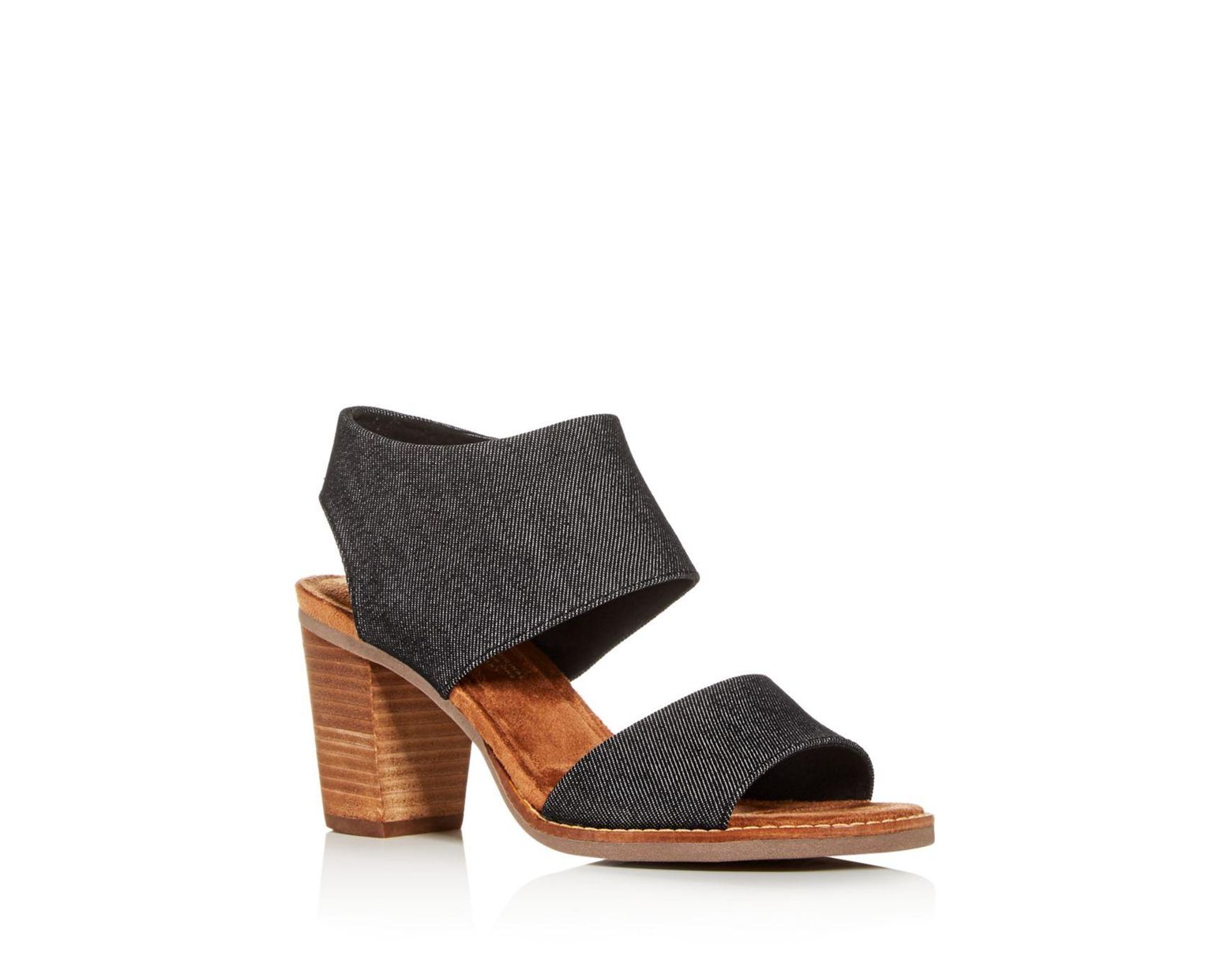 TOMS Women's Majcut High Heel Sandals in Black Lyst Toms Shoes | High Heel Sandals | Poshmark