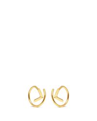 Maria Black | Metallic Check Twirl Gold Plated Earrings | Lyst