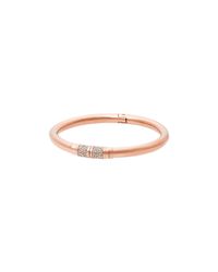 Michael Kors | Pink Pavé Round Hinge Bangle | Lyst