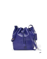 Polo Ralph Lauren | Purple Leather Bucket Bag | Lyst