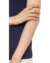 Jennifer Zeuner | Metallic Gold Vermeil Link Bracelet | Lyst