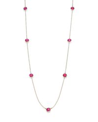 Ippolita | Metallic Lollipop Ruby & 18k Yellow Gold Long Mini Station Necklace | Lyst