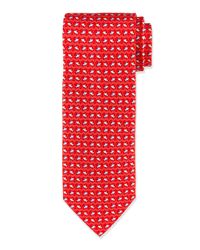 Ferragamo - Red Fish & Wave Print Tie - Lyst