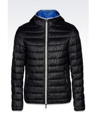 Armani Jeans | Black Down Coat for Men | Lyst