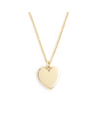 J.Crew | Metallic 14k Gold Heart Charm Necklace With 20 1/2" Chain | Lyst