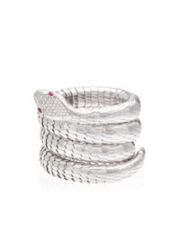 Sidney Garber | Metallic 18K White Gold Il Serpente Bracelet | Lyst