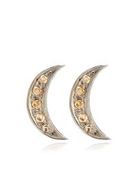 Iam By Ileana Makri | Metallic Indian Moon Earrings | Lyst