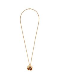 Alexander McQueen | Metallic Chestnut Skull Pendent Necklace | Lyst