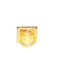 Pixie Market - Metallic Pyramid Quartz Ring - Lyst