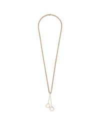 Chloé | Metallic 'carly' Double Ring Pendant Long Necklace | Lyst