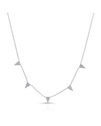 Anne Sisteron - 14kt White Gold Diamond Icicle Necklace - Lyst