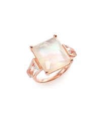 Ippolita | Pink Rose Rock Candy Mother-of-pearl & Clear Quartz Doublet Ring | Lyst