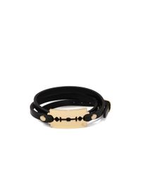 McQ | Metallic Razor Triple Wrap Bracelet | Lyst