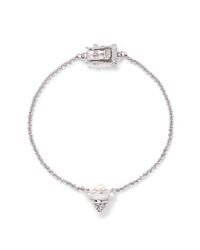 Eddie Borgo | Metallic Crystal Pavé Cone Pearl Bracelet | Lyst