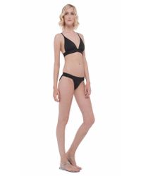 Norma Kamali | Black Banded Top | Lyst