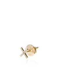 Loquet London | Metallic 14k Gold And Diamond Kiss Stud Earrings | Lyst