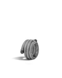 John Hardy | Metallic Classic Chain Multi Row Coil Ring | Lyst