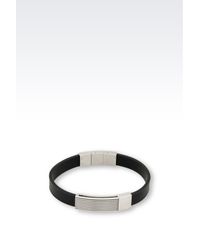 Emporio Armani | Black Bracelet for Men | Lyst