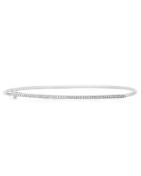 Anne Sisteron | Metallic 14kt White Gold Diamond Bar Latch Bracelet | Lyst