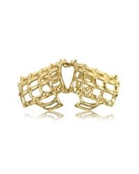 Bernard Delettrez | Metallic Cage And Studs Articulated Bronze Ring | Lyst
