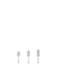 Eddie Borgo | White Crystal Pavé Cone Three Ring Set | Lyst
