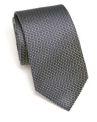 Eton of Sweden | Green Chevron Dash Silk Tie for Men | Lyst