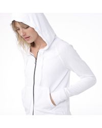 James Perse Blue Vintage Fleece Long Sleeve Hoodie