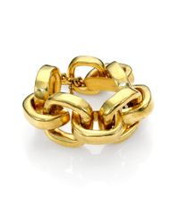 Vaubel | Metallic Hammered Chunky Chain Bracelet | Lyst