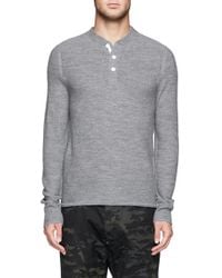 Rag & Bone | 'grayson' Merino Wool Henley Sweater for Men | Lyst