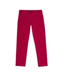 Paul Smith | Men's Garment-dye Red Stretch-cotton Twill Chinos for Men | Lyst