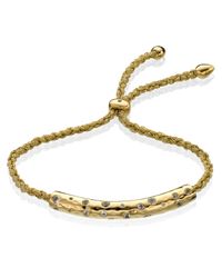 Monica Vinader | Metallic Esencia Scatter Friendship Bracelet | Lyst