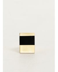 Ming Yu Wang | Metallic Gold / Onyx Icarus Ring | Lyst