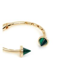 Eddie Borgo | Green Inlaid Bicone Hinge Cuff | Lyst