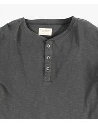 Nudie Jeans | Gray Ls Henley for Men | Lyst