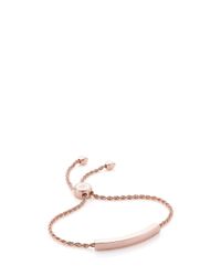 Monica Vinader | Metallic Linear Chain Bracelet | Lyst