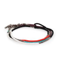 M. Cohen | Mini Multicolored Antique Bead Silver Bracelet | Lyst