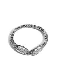 John Hardy | Metallic Legends Eagle Head On Large Flat Chain 10.5mm Bracelet for Men | Lyst
