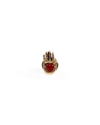 Lulu Frost - Metallic G. Frost Loving Palm Lapel Pin - Lyst