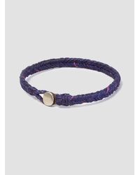 Scosha - Metallic Fishtail Braid Bracelet for Men - Lyst