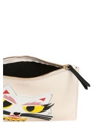 Karl Lagerfeld | Natural Monster Choupette Coated Canvas Pouch | Lyst