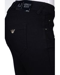 Armani Jeans | Black Slim Fit Dark Wash Jeans | Lyst